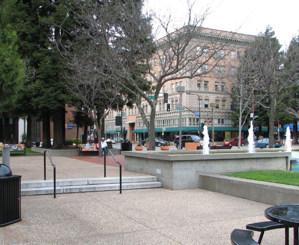 Courthouse Square in downtown Santa Rosa, the county seat of Sonoma County.