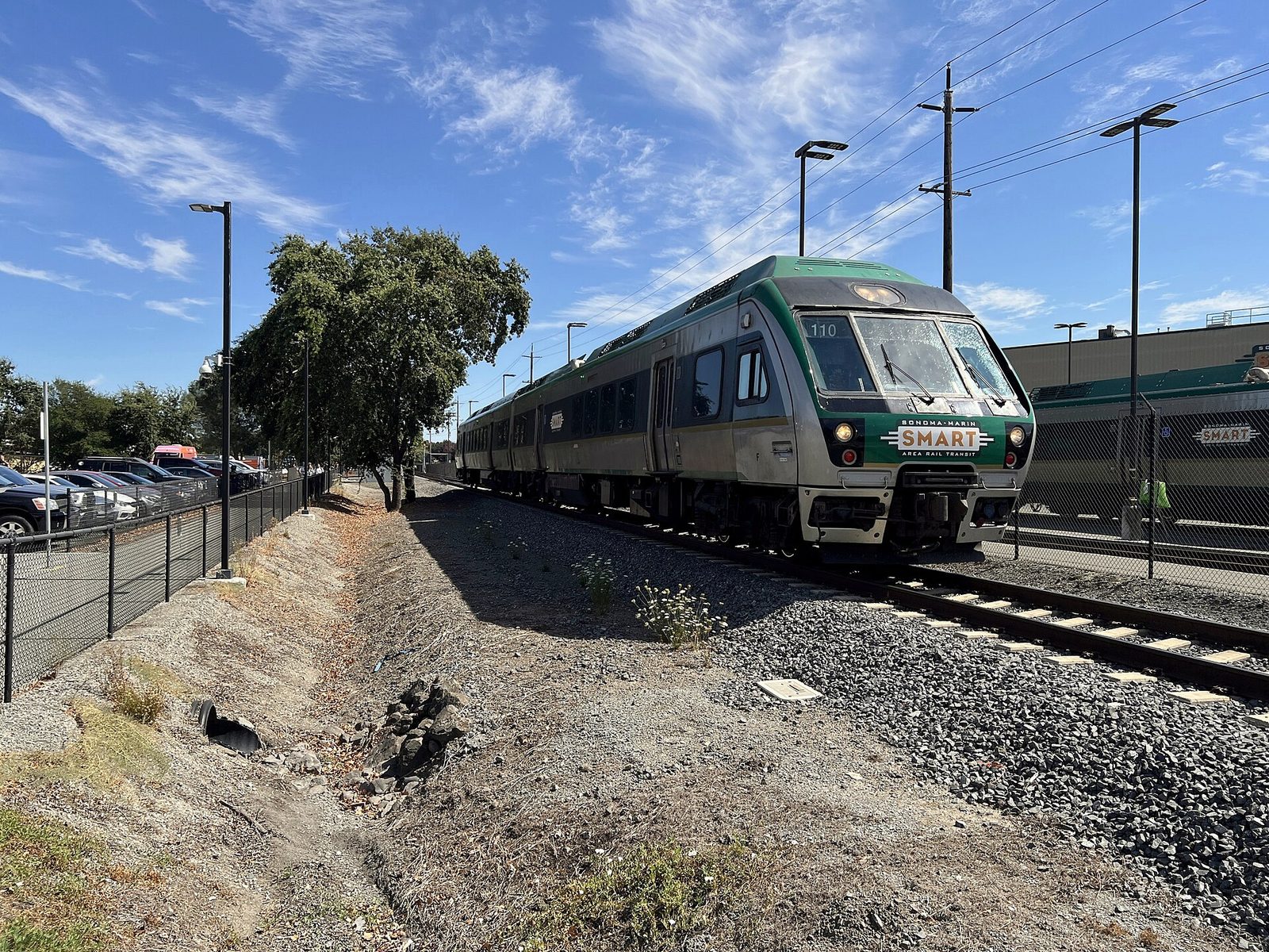 A northbound SMART train. The extension takes full effect in 2029, when the current tax would have expired.
